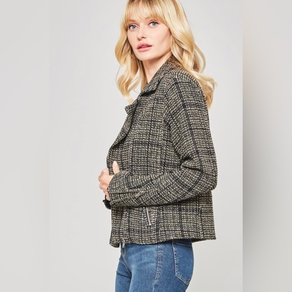 jacket in plaid pattern tweed - Picture 4 of 5